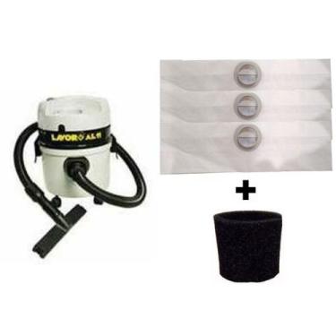 Imagem de Kit 6 Sacos Aspirador Pó Lavor Wash AL11 AL12 + Filtro Motor - Oriplas