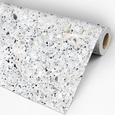 Imagem de Papel de Parede 10 Metros Adesivo Granilite Terrazzo Moderno para Quar