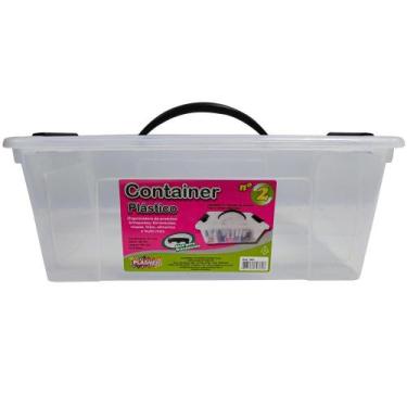 Imagem de Caixa Organizadora Nº 02 12,4 Litros Transparente Plasnew