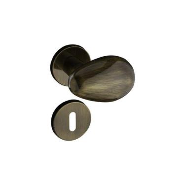 Imagem de Fechadura 404 com Roseta Bronze Oxidado Interna - Pado