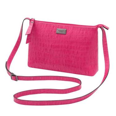 Imagem de Bolsa de Couro Mariart 2190 Pop, Croco pink