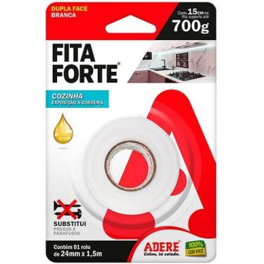Imagem de Fita Forte Dupla Face Cozinha áreas Gordurosas 24MM X1,5M Adere