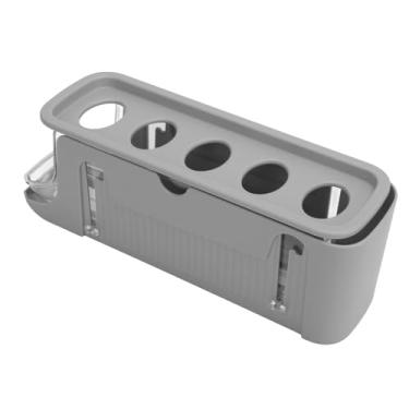 Imagem de Suporte para Ovos Rolantes, Organizador de Grande Capacidade para Geladeira Com Tampa, Dispensador de Ovos que Economiza Espaço, Bandeja e Compartimento de 2 Camadas, Suporte