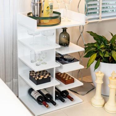 Imagem de Mesa de Cabeceira Apoio Lateral Canto do Bar Bebidas Decore - Móveis C