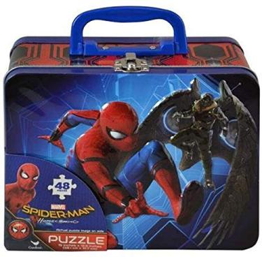 Imagem de Spiderman Homecoming Lunch Tin Box with 48pc puzzle inside
