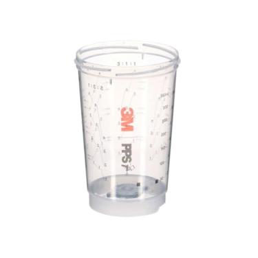 Imagem de 3M Copos de spray ventilados PPS Series 2.0, 399 ml, 26362, Midi, prontos para usar para misturar e pulverizar para carros de pintura automotiva, móveis, casa e mais, 50 copos por pacote