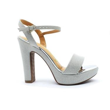 Imagem de Sandália Vizzano Feminina 6292200-S, 38, Prata