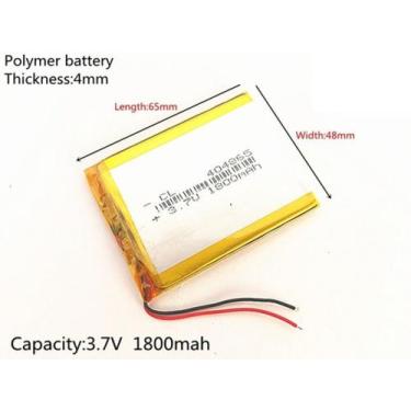 Imagem de 1 Bateria Da 404865 Com 1800mah 4mm X 48mm X 65mm C - bgb