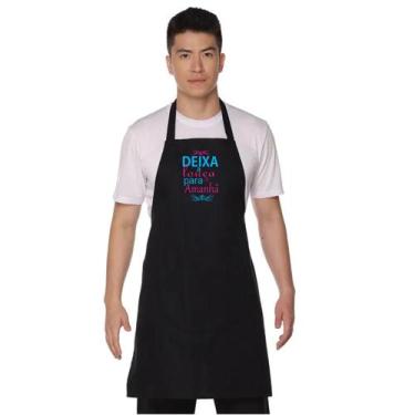 Imagem de Avental Deixa a Louça para Amanhã - Original Uniformes, Preto