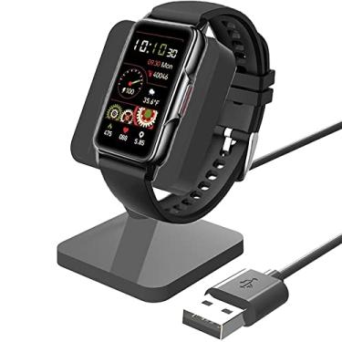 Imagem de Compatível com Mindrose Smart Watch Charger Stand, Lamshaw Charging Stand Holder Desk Watch Stand Holder Charging Dock Station Compatível com Mindrose H80 1,45" Smart Watch Fitness Tracker (Preto)