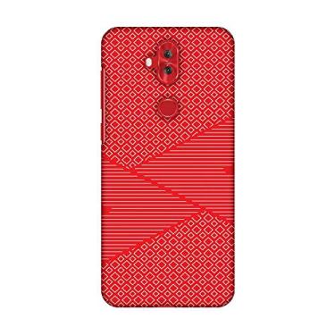 Imagem de AMZER Capa rígida de encaixe fina para Asus Zenfone 5 Lite ZC600KL - Fibra de carbono Redux Candy Red 6