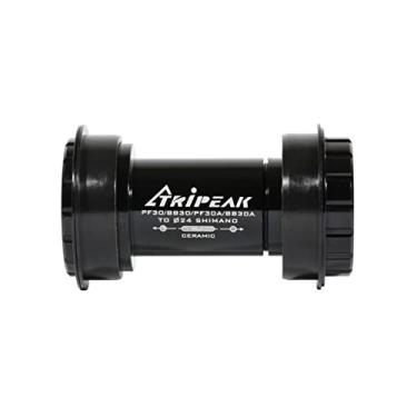 Imagem de TRiPEAK Suporte inferior de encaixe de pressão para PF30A (46 mm) com rolamentos de cerâmica para pedaleira SHIMANO Hollowtech II Road/MTB, compatível apenas com moldura Cannondale