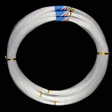 Imagem de Linha de pesca de monofilamento JSHANMEI 500 m, linha de líder de pesca de náilon mono premium transparente, resistência superior forte e à abrasão para pesca em água doce de água salgada, Clear, 1.3mm - 197.2lbs