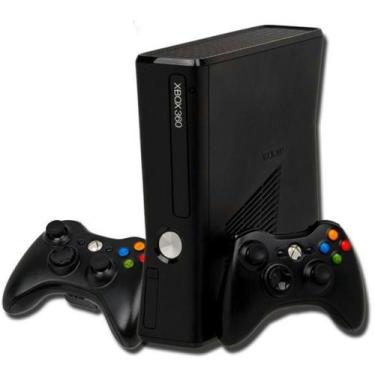 Imagem de Console 360 Slim 250gb 2 Controles Standard Cor Matte Black, Xbox 360