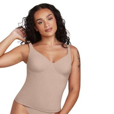 Imagem de Corpete Sem Aro Em Microfibra Hope Lingerie - Ref. A200850, Camurça, G