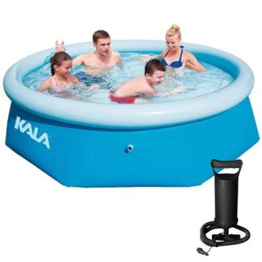 Imagem de Piscina Gigante 2300L Inflável Redonda Reforçada C/ Bomba Ar - Kala, A