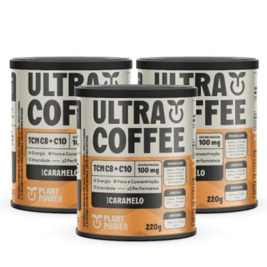 Imagem de 3x Ultra Coffee Plant Power Caramelo 220g, Caramelo
