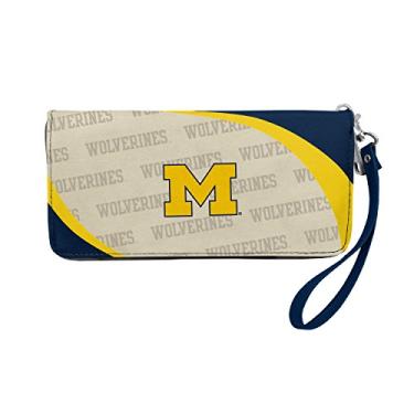 Imagem de Carteira organizadora com zíper curva NCAA, Team Color, 4” H x 8" W x 1” D