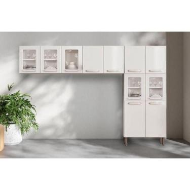 Imagem de Kit de Cozinha Modulada 3 Peças Evidence (2 Armários + 1 Paneleiro) CP