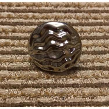 Imagem de Puxador Botão Frisado Prata - Via Decor