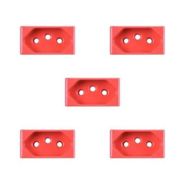 Imagem de Kit 5 Módulo Tomada 2P+T 20A 250V Pb Vermelho Tramontina - Schneider