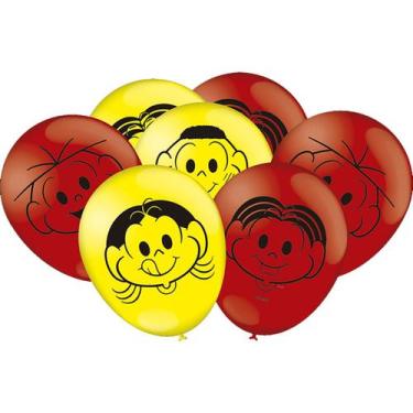 Imagem de Balão Bexiga Festa de Aniversário Turma Da Mônica - 25 Unidadades - Fe