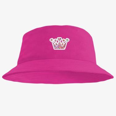 Imagem de Chapéu Bucket Hat Estampado Coroa - MP Moda Masculina, Único, Pink