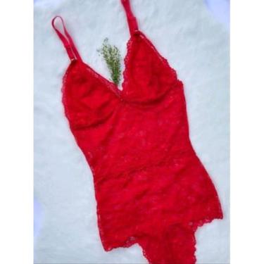 Imagem de Body De Renda Moda Lingerie Luxo Sensual Sem Bojo Combina Com Tudo Bor