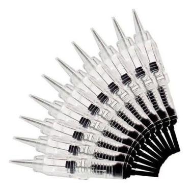 Imagem de 50 Agulhas Sobrancelha Encaixe Universal Facil Click 1p Dermógrafo Eas