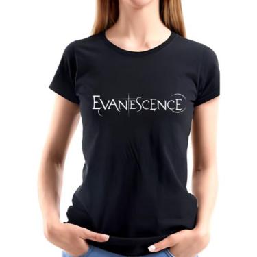 Imagem de Camisa Baby Look Evanescence Frase Banda Camiseta 100%  Algodão - SEMP