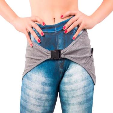 Imagem de Tapa Bumbum Fitness Vekyo Modas Bolso Liso e Fecho Acessório Roupa de 
