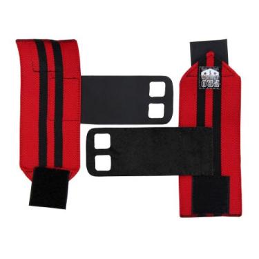 Imagem de Grip com munhequeira Vermelho com Preto Protetor Mão - Pro Trainer, M