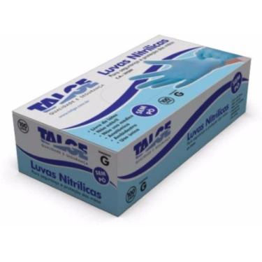 Imagem de Luva Nitrilica Talge Azul Caixa Com 100 Unidades Premium Quality G, PR