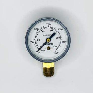 Imagem de Manômetro vertical - diam.63mm (2.1/2 ) com escala de 1500 PSI x 0-100