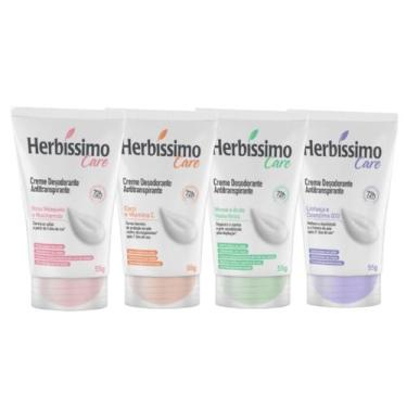 Imagem de Kit 4 Creme Desodorante Herbíssimo Care 55g - Dana - Dana Cosméticos