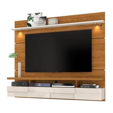 Imagem de Bancada Suspensa Lana 1.8 TVs até 60 276130 Naturale Off White Madetec