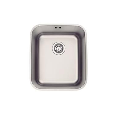 Imagem de Cuba de Embutir Tramontina 34 x 40 cm Dora 34 BL em Aço Inox Acetinado com Válvula e Escape