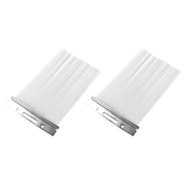 Imagem de Yibuy 2 peças de fio de tarola de aço, 40 fios, prata para acessório de substituição de tambor