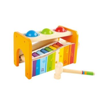 Imagem de Brinquedo Infantil Bate Pino e Xilofone Musical Hape Xalingo - 98310