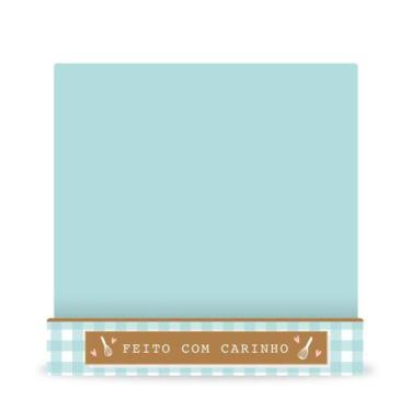 Imagem de Kit Embalagem de Fatia de Bolo Slice Cake em Papel Cartão Azul 10 unid