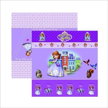 Imagem de Papel Scrap Festa Disney Princesinha Sofia 1 CenÁRio E Bandeirolas Sdf