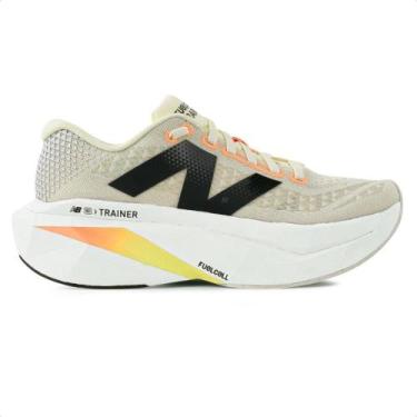 Imagem de Tênis New Balance FuelCell Supercomp Trainer v3 Feminino, 37, Bege, Pr