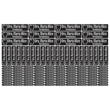 Imagem de 124 Etiquetas Adesivos Instrumentais Autoclavável Dentista - Tectoner,