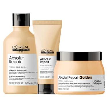 Imagem de Kit L'Oréal Pro Absolut Repair Gold Quinoa-3 Produtos - Loreal Profess