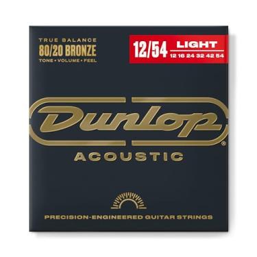 Imagem de Cordas de guitarra Dunlop DAB1254 Acoustic 80/20 bronze, luz, 012–.054, 6 cordas/conjunto