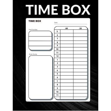 Imagem de Time Boxing Journal: 2022 To Do List - 8.5" x 11” Notepad - Undated Daily Planner - Organizer - Academic & Work Planner - Journal - Time Box Planner