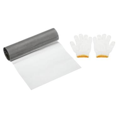 Imagem de PATIKIL Malha de arame de 100 cm C x 40 cm L, tela de filtro de ventilação de ar de aço inoxidável 100 malha 304 com luvas para janela de segurança tampa de ventilação filtragem cerca de animais