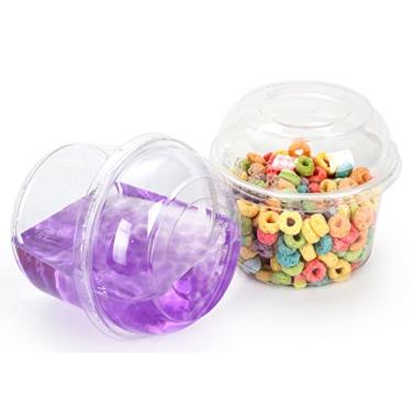 Imagem de Golden Apple, 16Oz. Ultra Clear Reciclado Pet Plástico Redondo Deli Container e Tampa de Cúpula Combo - 20 Conjuntos