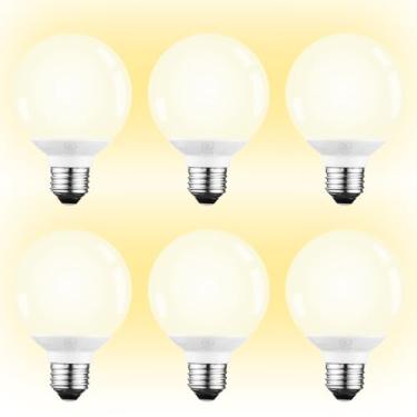 Imagem de TORCHSTAR Lâmpada Globo Led G25, para Penteadeira Ou Espelho de Banheiro, 40W Equivalente A 6W, Lâmpadas Led Globo Reguláveis de 450 Lm, Branco Suave 2700K, Base E26, Listadas Ul e Energy Star, Pacote