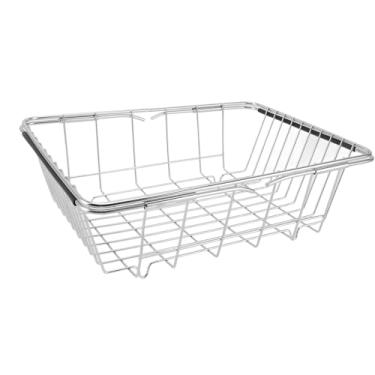 Imagem de Escaninho Expansível de Aço Inoxidável do Organizador do Congelador-cesta de Armazenamento do Congelador da Capacidade de Carga 20kg para o Congelador da Caixa